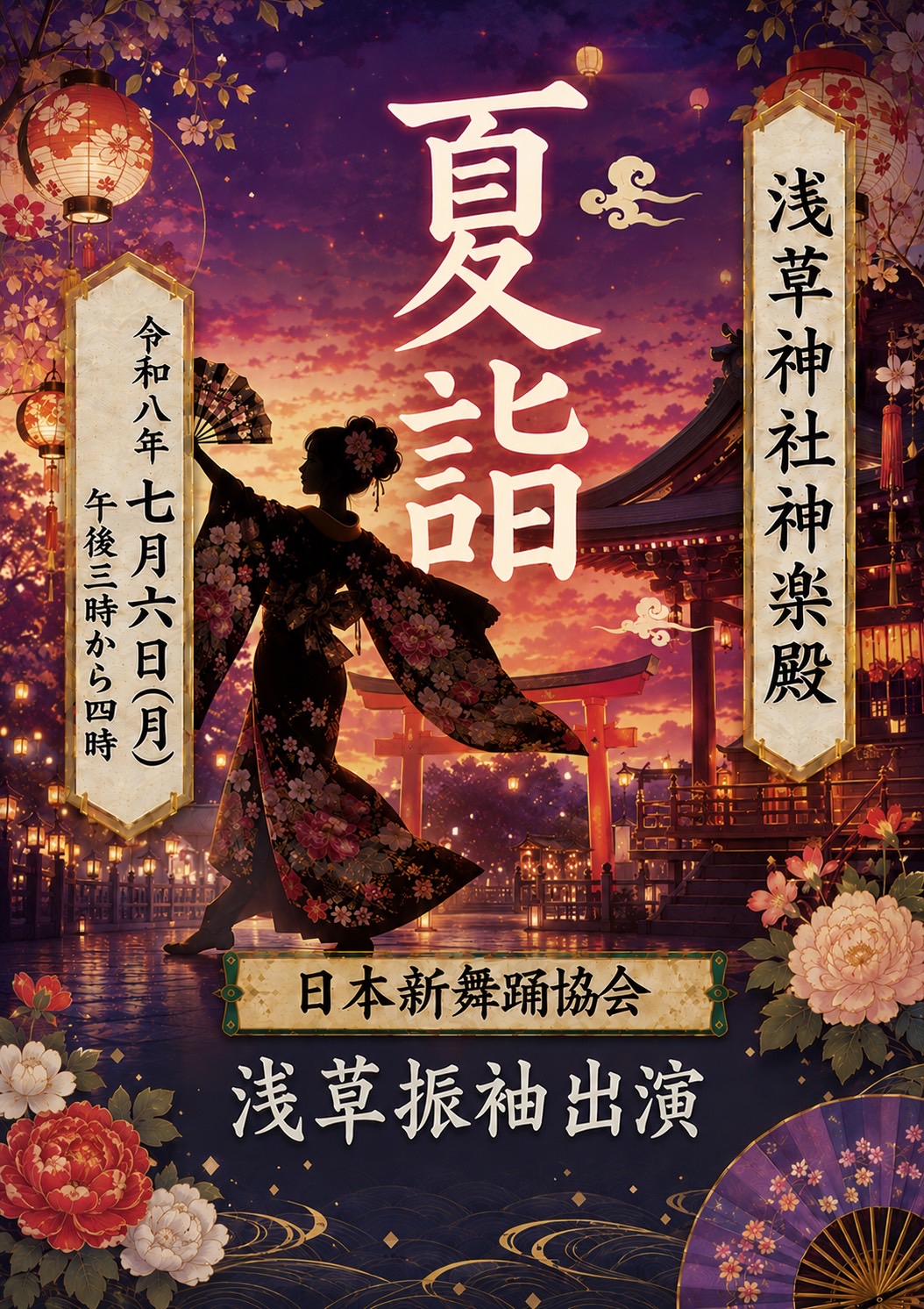 新日本舞踊（日本新舞踊協会） | 浅草神社 夏詣