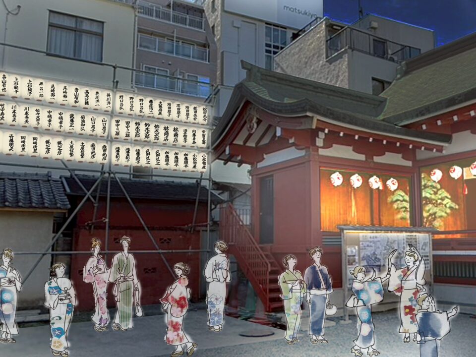 夏詣盆をどり協賛提灯 <名入り提灯>